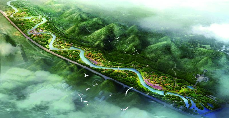 花溪十里河滩湿地公园综合整治工程
